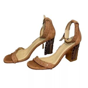 Size 7 Chinese Laundry Brown Aztec/Trendy Block Heels Women Pre Owned In Box